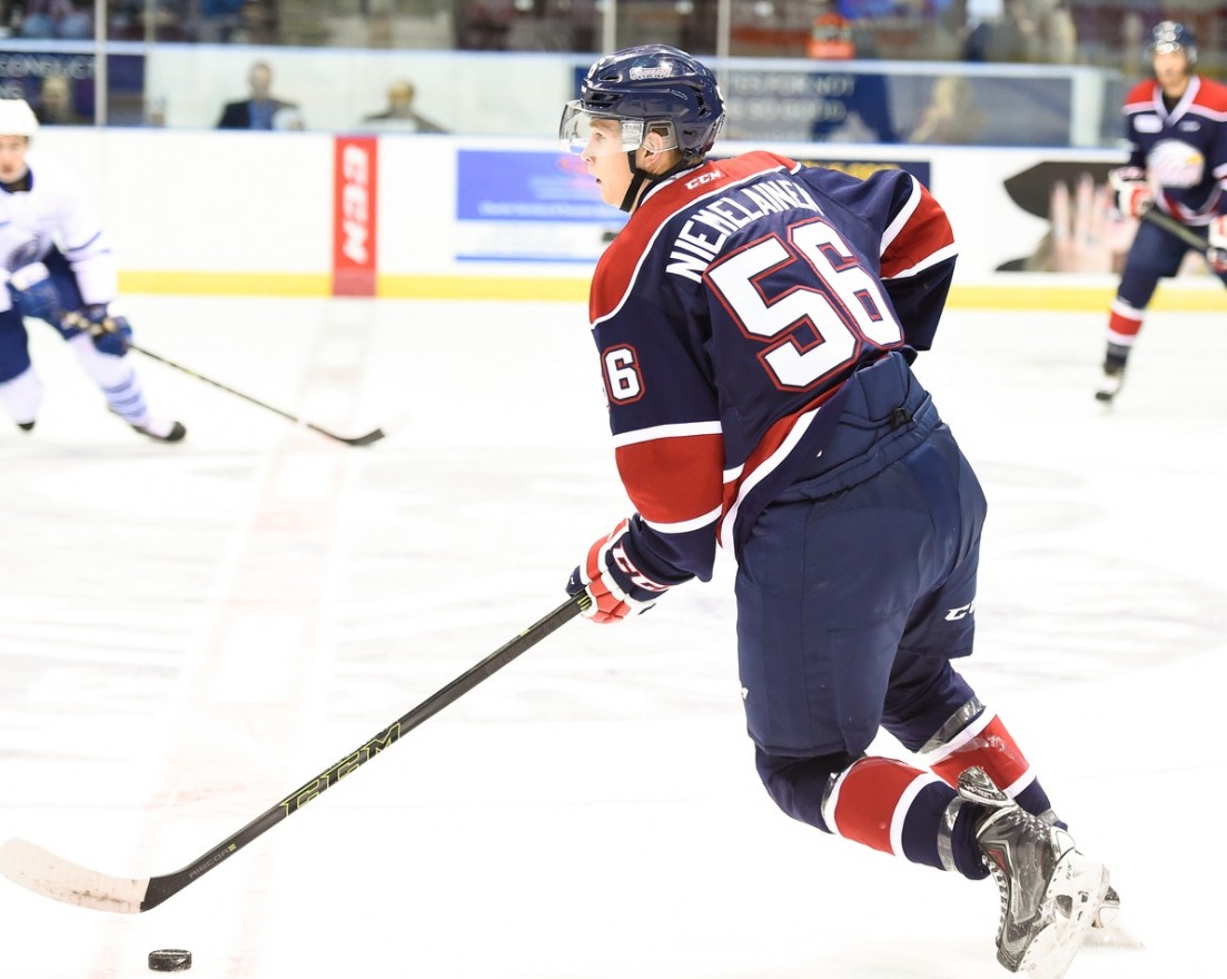 Markus Niemelainen of the Saginaw Spirit. Photo by Aaron Bell/OHL Images