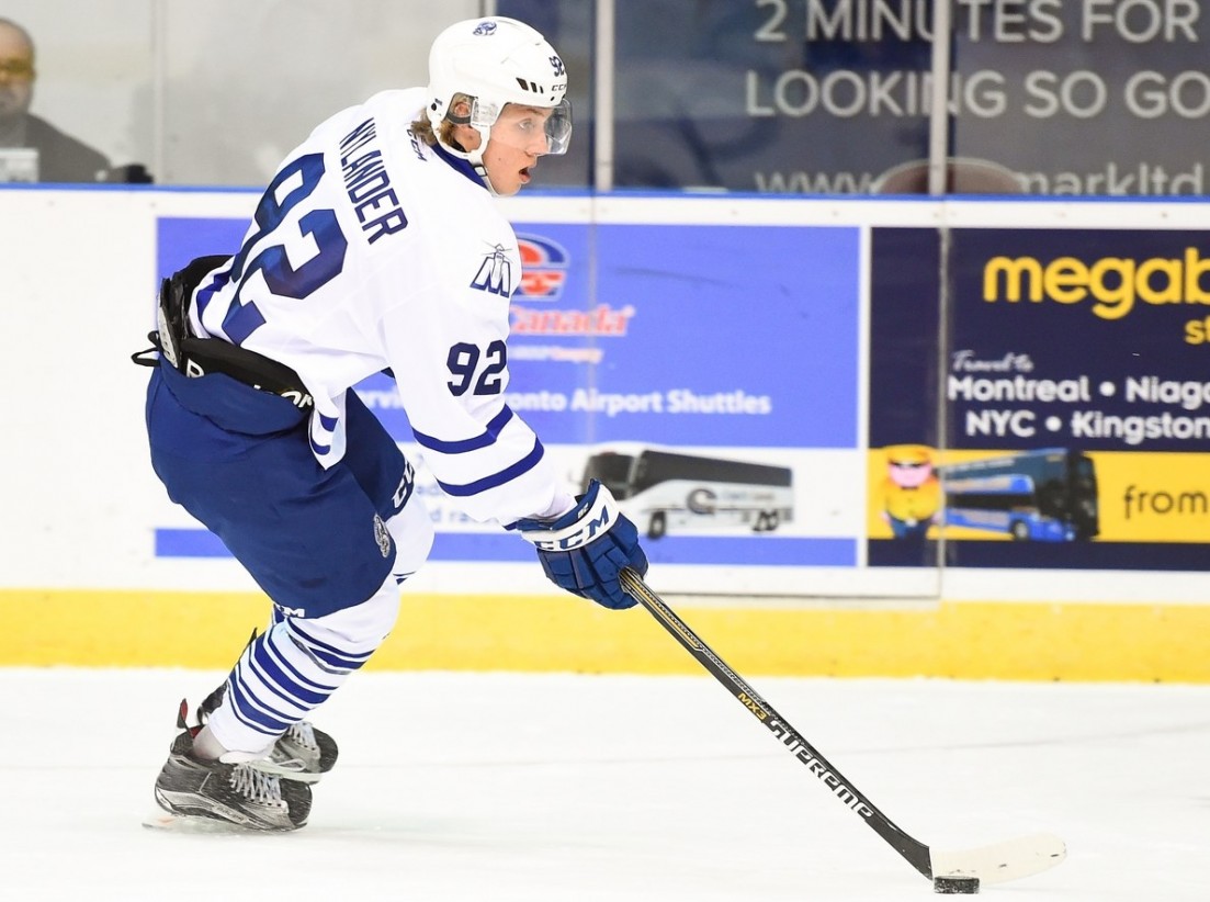 Alexander Nylander of the Mississauga Steelheads. Photo by Aaron Bell/OHL Images