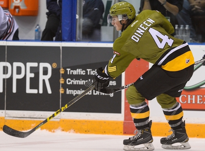 Cam Dineen of the North Bay Battalion. Photo by Aaron Bell/OHL Images