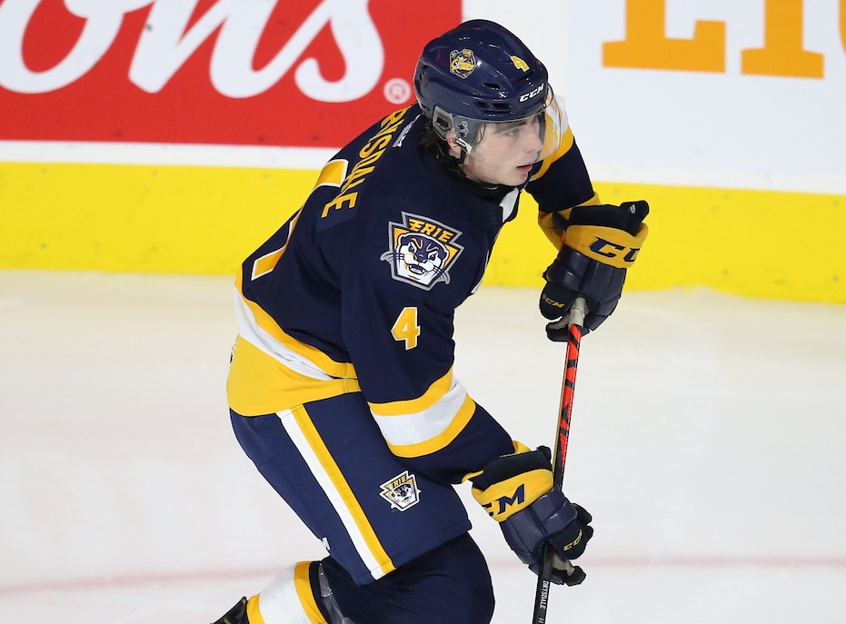 Jamie Drysdale of the Erie Otters